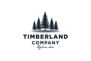 Pine Tree spruce evergreen Logo, a Branding & Logo Template by funpixel