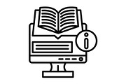 Information Line Icon, an Outline Icon by Pexelpy (Thumbnail 1 of 2)