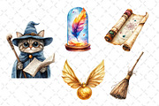 Watercolor Wizard School Clipart, an Illustration by Dream Creation (Thumbnail 7 of 7)