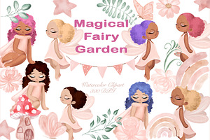 Enchanted Garden Fairy Clipart