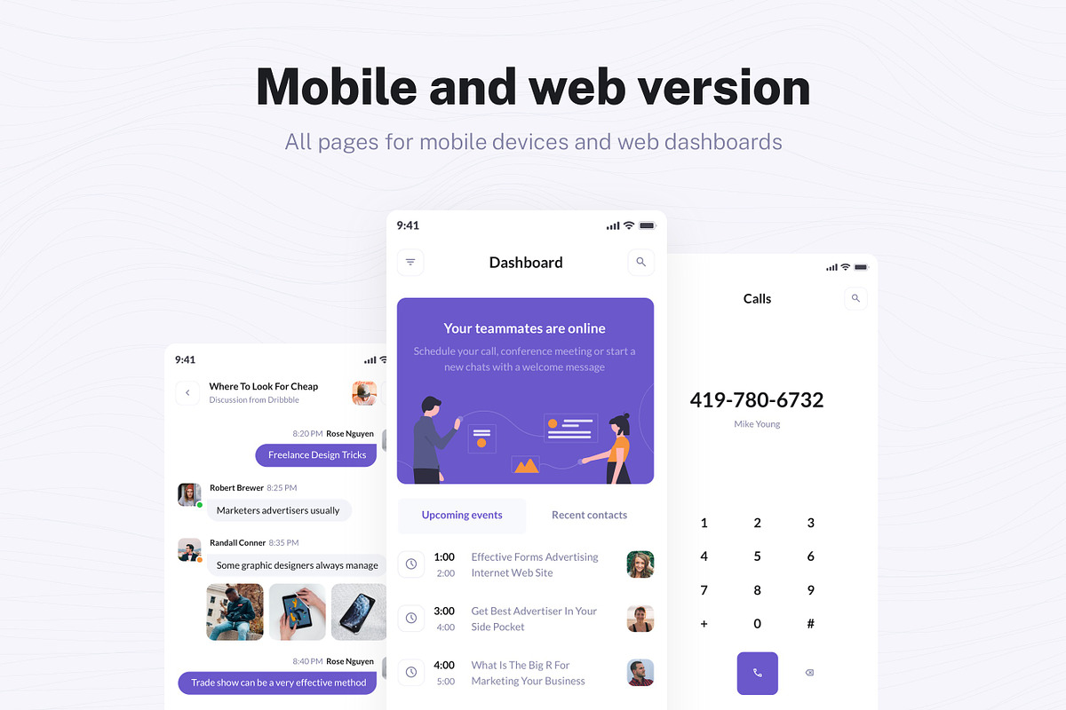 BetaCall Web & Mobile UI Kit