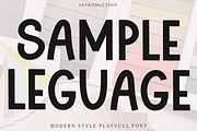 Sample Leaguage, a Sans Serif Font by FreshTypeINK (Thumbnail 1 of 8)
