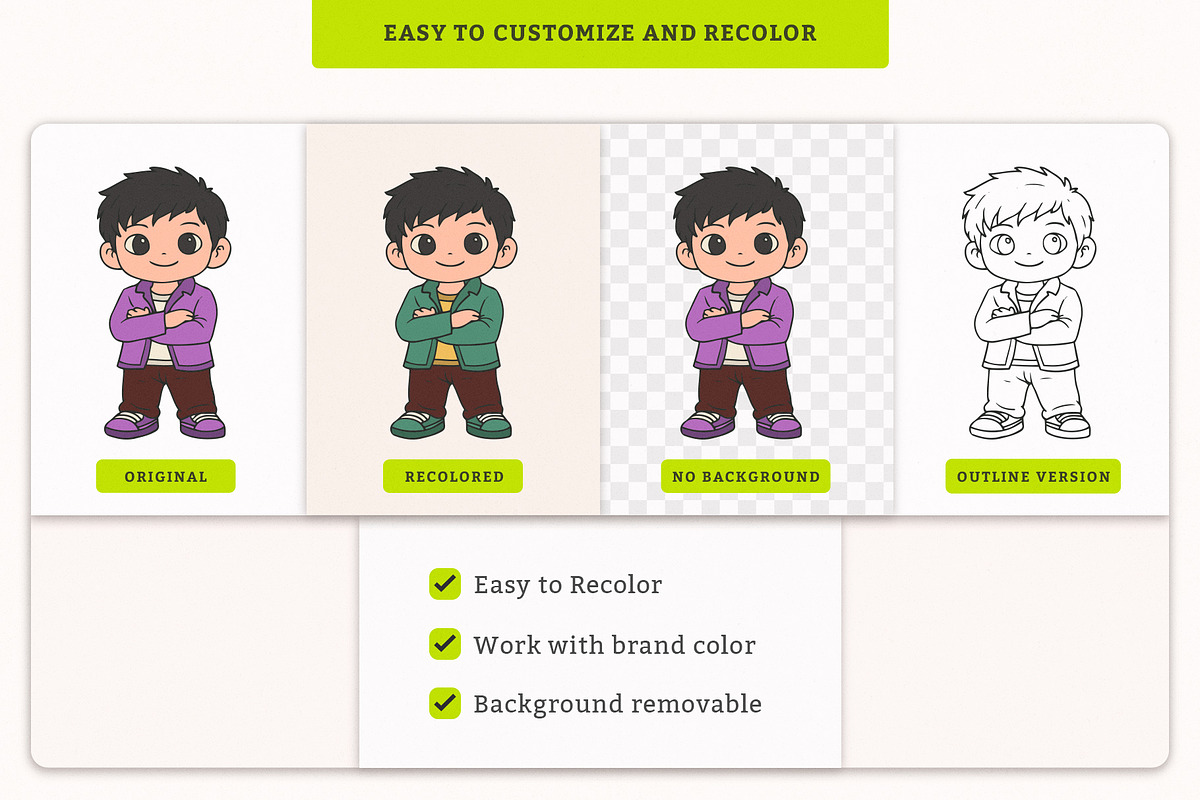 Remote Work Character Illustration, an Illustration by MEANDSTUDIO (Photo 5 of 5)