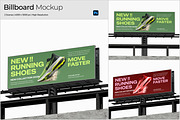 Outdoor Highway Billboard Mockup, an Advertising Mockup by Bartama Graphic (Thumbnail 1 of 5)