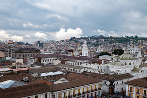 Panoramic view of Quito city from San Francisco church, a Photo by GoodGoods