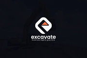 Excavate Letter E Logo, a Branding & Logo Template by Slim Studio (Thumbnail 3 of 4)