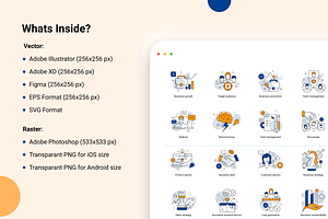 Business Management Icon Set