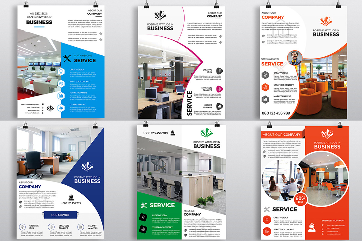 500+ Flyers Mega Bundle 99% OFF, a Flyer Template by Imagine Design Studio (Photo 82 of 98)