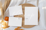 Autumn Stationery Card Suite Mockup, a Product Mockup by TatiMockup (Thumbnail 1 of 5)