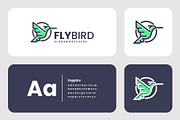 Modern Line Art Fly Bird Logo Design, a Branding & Logo Template by Artnivora.Std (Thumbnail 2 of 4)