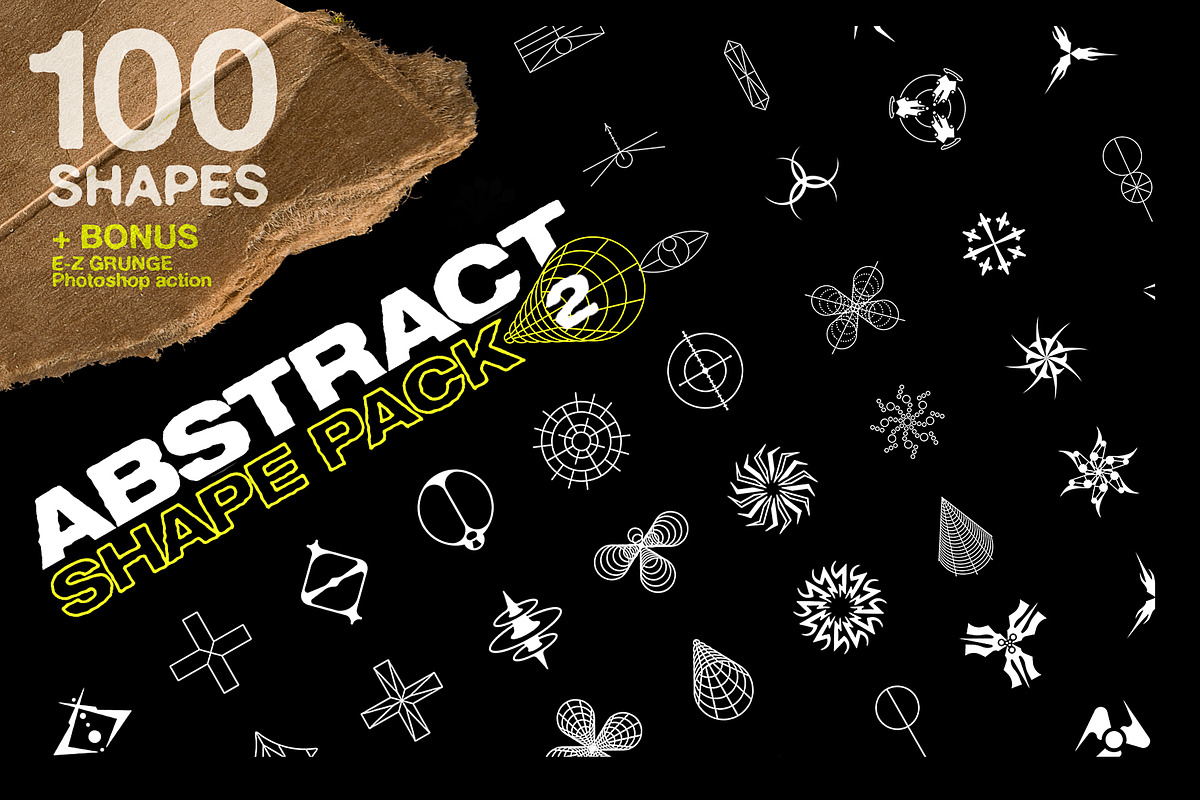 Abstract Shape Pack 2 | 100 Icons, an Object Graphic by Mad Supply (Photo 1 of 6)