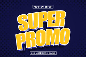 Super promo 3d text effect