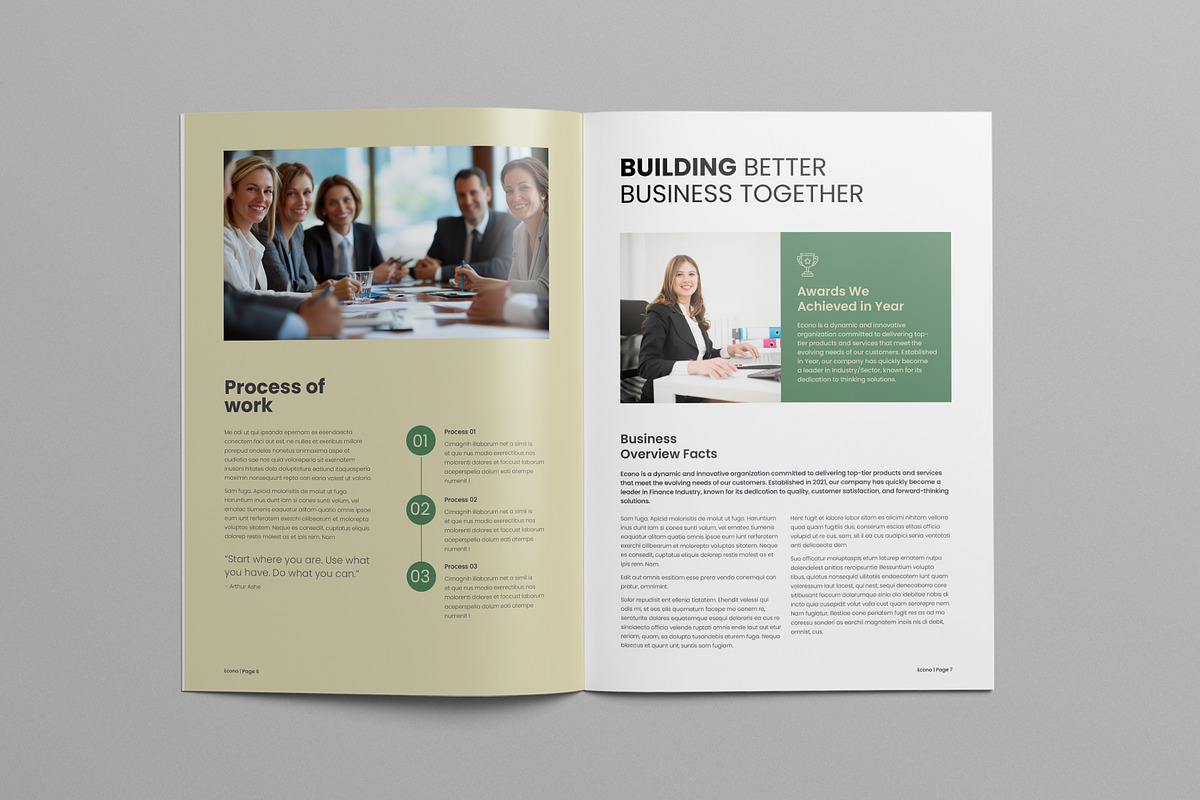Company Profile | Canva & InDesign preview 4