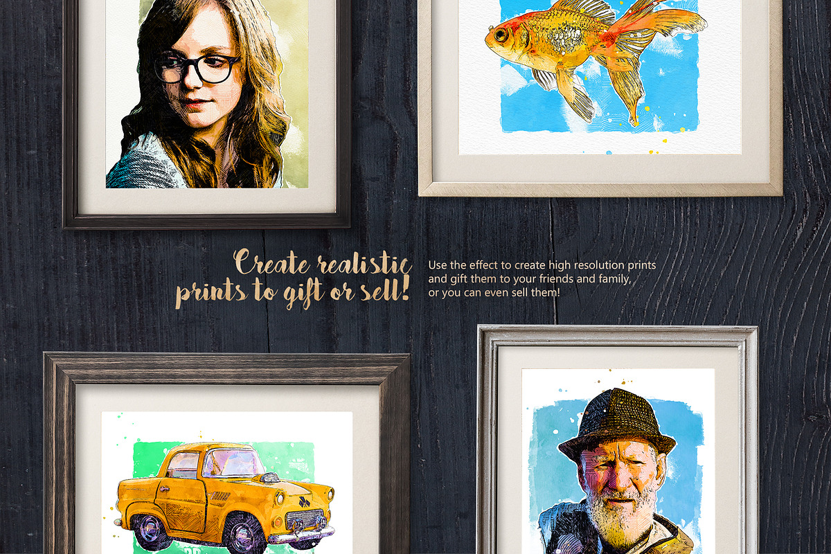 Illustration Sketch PS Action, an Action Add-On by IndWorks Design (Photo 8 of 10)