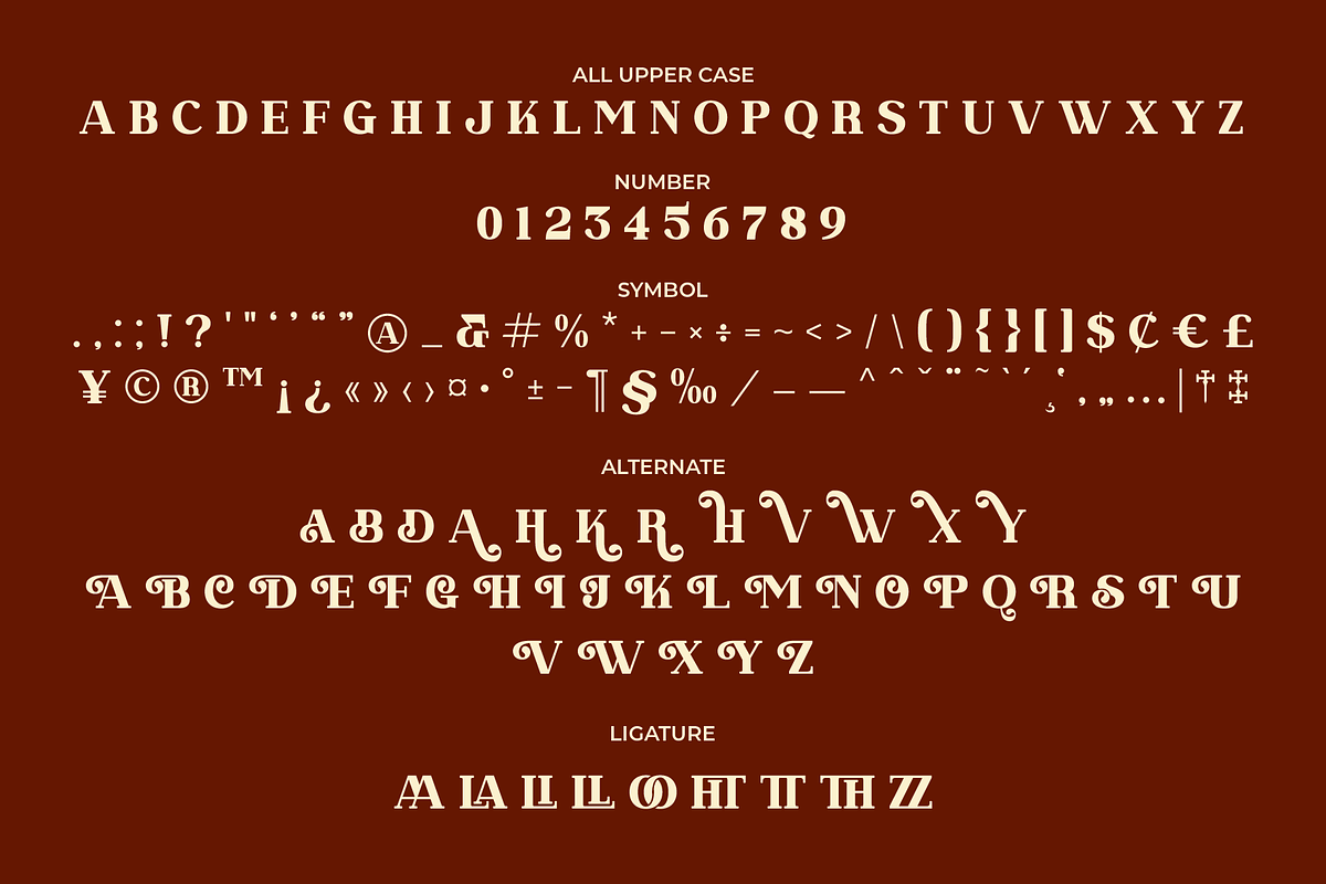 Dramish - Serif Retro Font, a Serif Font by Brainwaves.Studio (Photo 3 of 8)