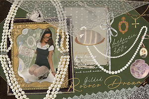 360+ Gilded Rococo Dreams, an Object Graphic by Lilithcollageart