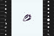 Galactic Brush Stamps - Procreate, a Brush Add-On by VisualTimmy (Thumbnail 4 of 4)