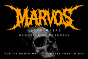 Vortex Dominion - Death Metal Font, a Blackletter Font by Masyafi Studio (Thumbnail 5 of 9)