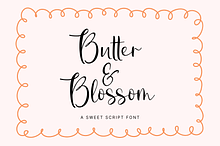 Butter and Blossom | Script Font