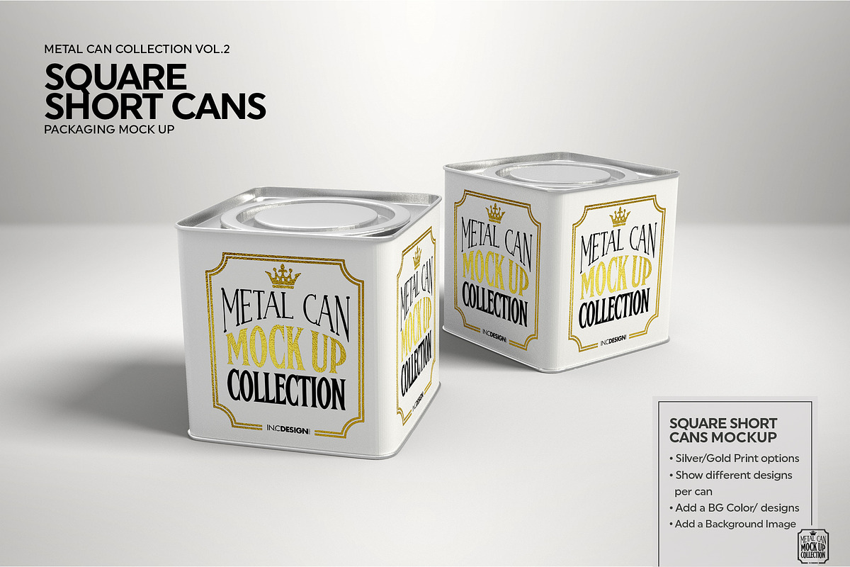Vol2. Metal Can Mockup Collection, a Cups & Container Mockup by INCDesign (Photo 10 of 23)