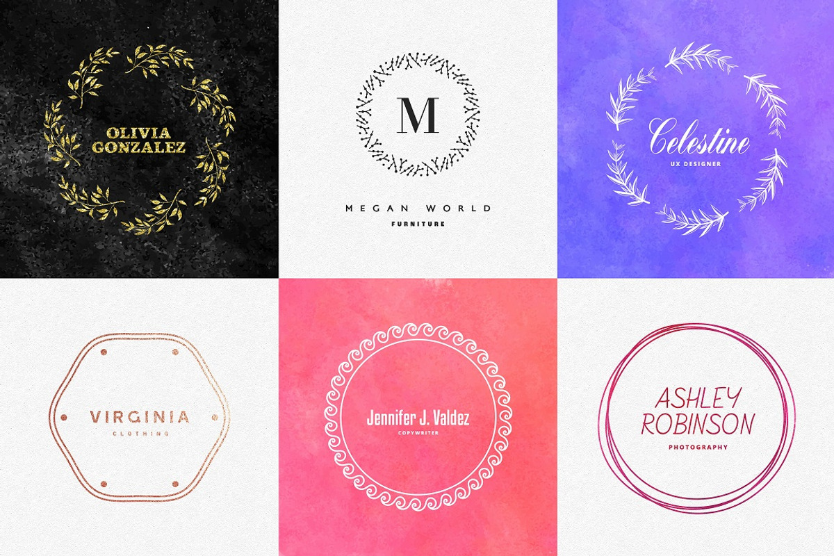 Feminine Logo Creator, a Branding & Logo Template by Pixavics (Photo 5 of 11)