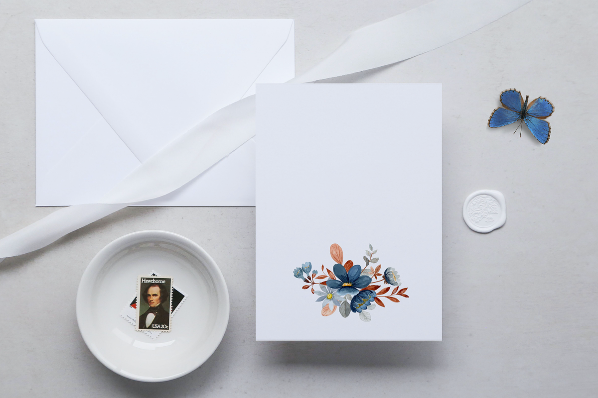 Blue and Orange Wedding Invitation, an Invitation Template by ForeverPrint (Photo 5 of 8)