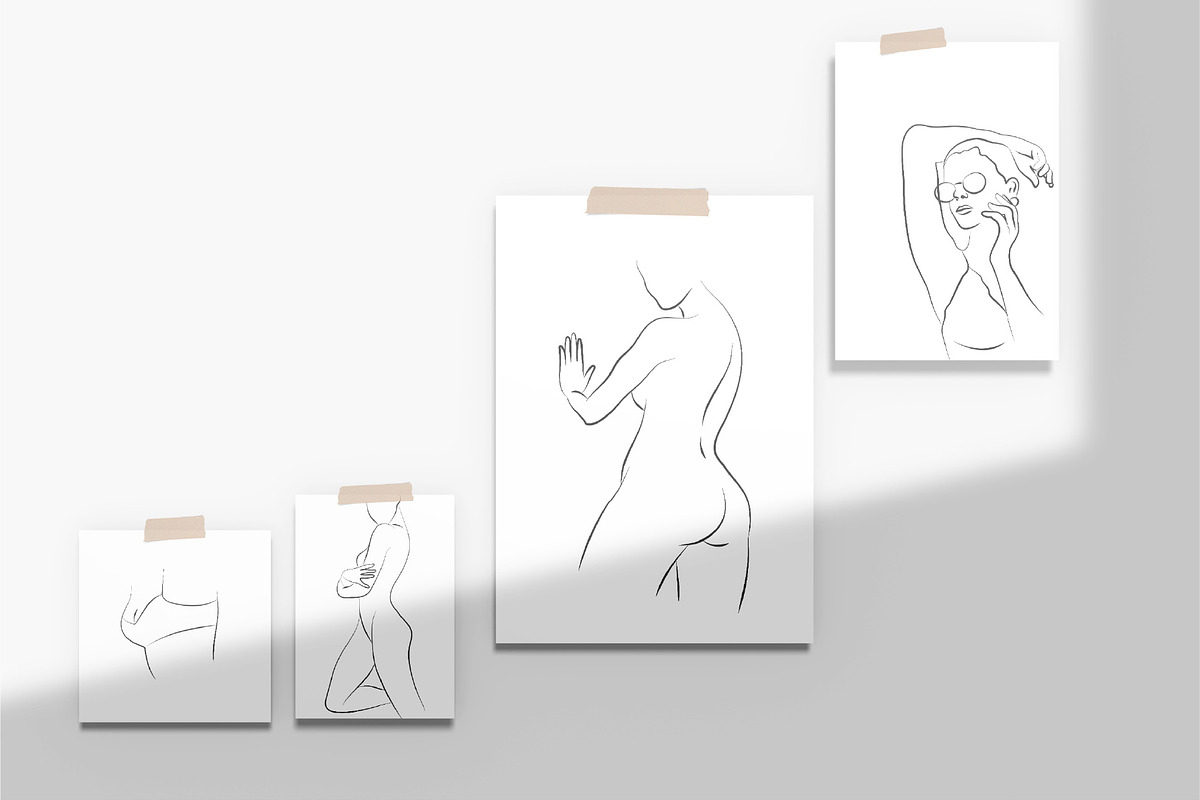 Women's Line Art Illustrations, a Person Illustration by La Petite Line Art (Photo 5 of 17)