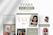 UGC Portfolio Template Canva, a Landing Page Template by izeumi (Thumbnail 1 of 3)