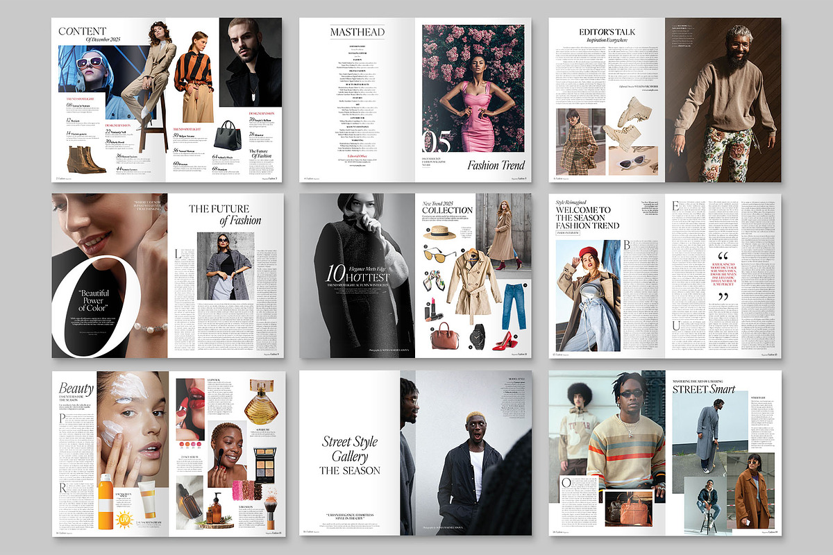 Fashion Magazine Template, a Magazine Template by BrandPacks (Photo 5 of 7)