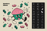 Retro Groovy Procreate Stamp Pack, a Brush Add-On by Pencil Twist (Thumbnail 6 of 11)