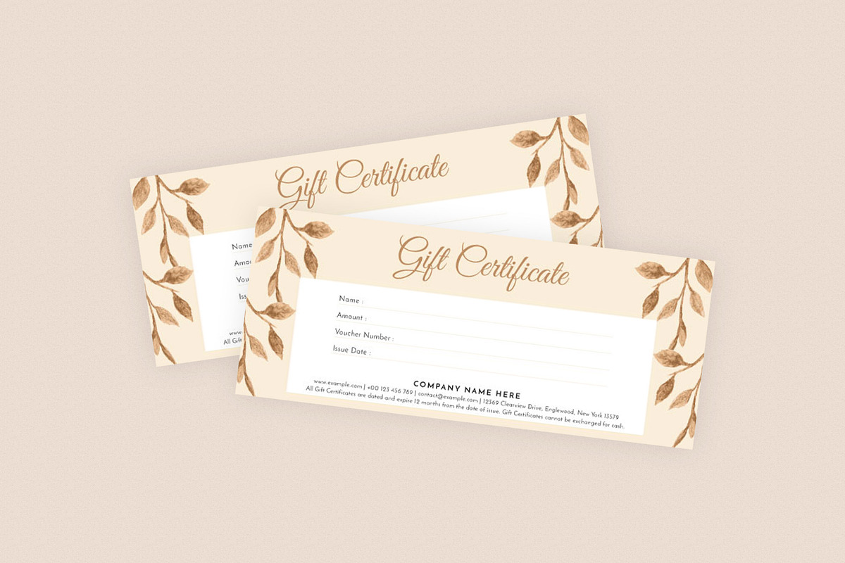 Gift Certificate Template, a Card Template by Amit Debnath (Photo 3 of 3)