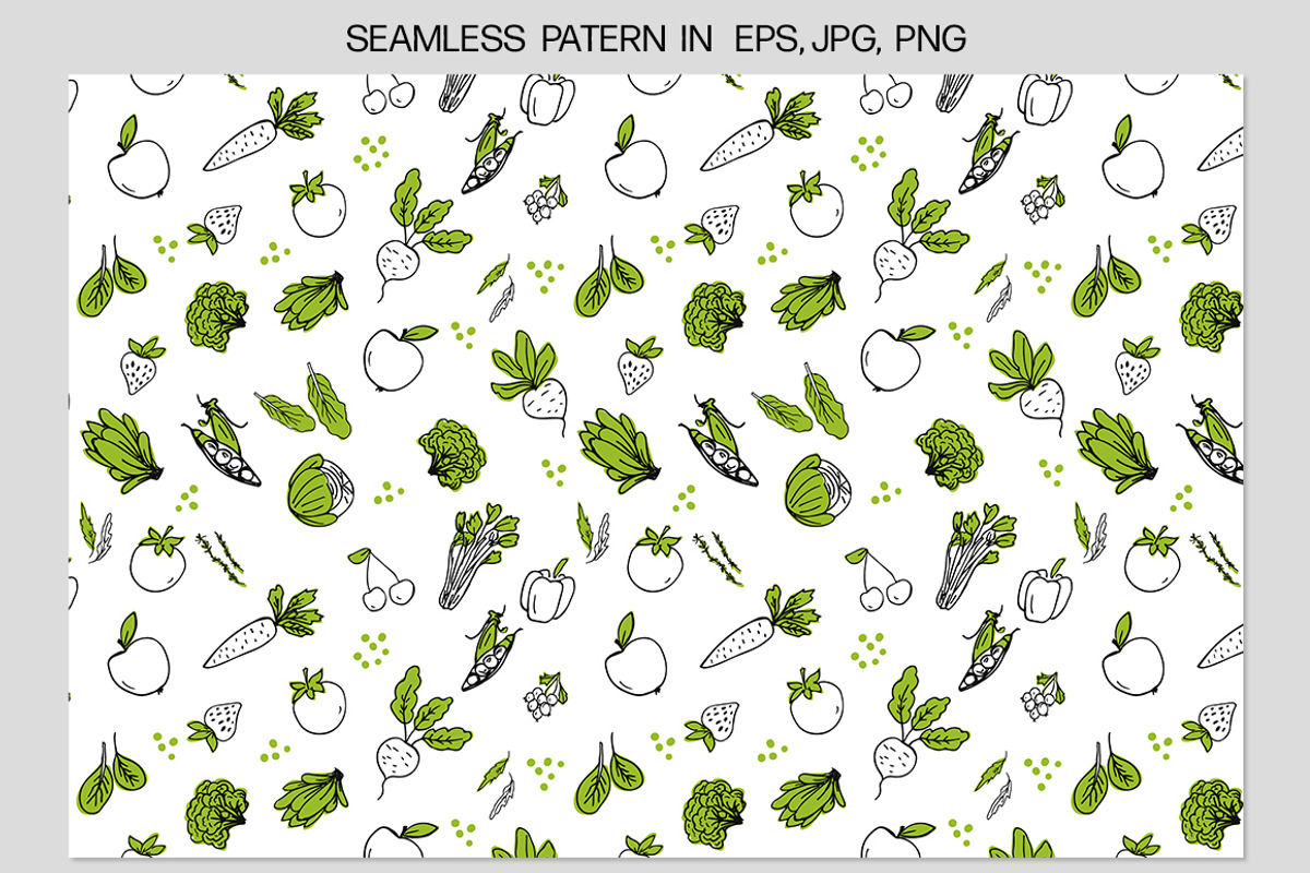 Fruits and vegetables set, a Background Graphic by Imageblend (Photo 5 of 7)