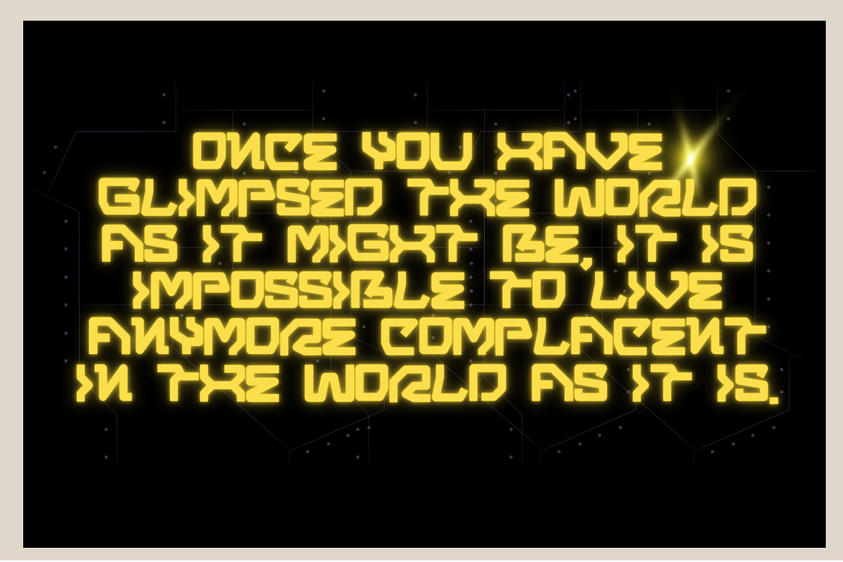 Exsi Font - Futuristic Display Font, a Serif Font by Dm Studio (Photo 6 of 10)