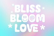 Bliss Bloom Bubbly Cute Typeface, a Sans Serif Font by Casloop Studio (Thumbnail 1 of 9)