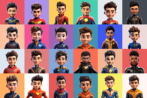 125 Animoji - Children Superhero