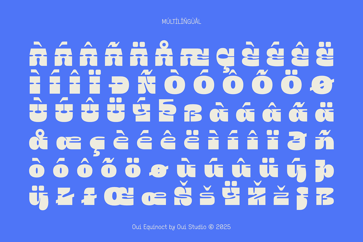 Oui Equinoct Decorative Font, a Slab Serif Font by Oui Studio (Photo 8 of 10)