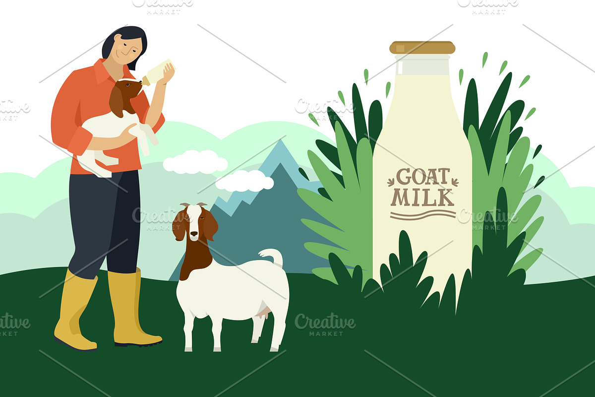 The boer goats, an Animal Illustration by Nenilkime (Photo 2 of 4)