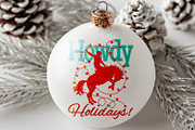 Western Christmas Bundle Cowboy SVG, a Seasonal Illustration by TanchaArt (Thumbnail 6 of 8)
