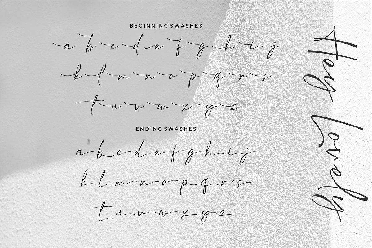 Hey Lovely - Chic Calligraphy, a Script Font by 50Fox (Photo 15 of 17)