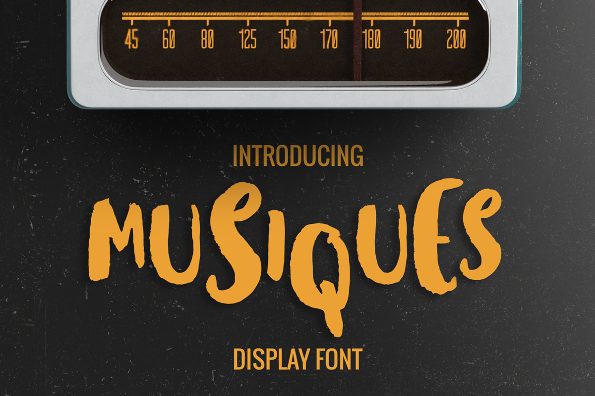 Musiques Display Font
