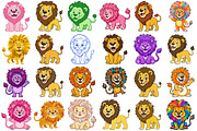 Funny Lion Clipart, an Animal Illustration by Forhadx5 (Thumbnail 3 of 6)