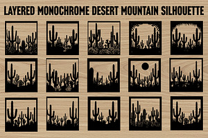 Monochrome Desert Nature Silhouette, an Illustration by hafijul