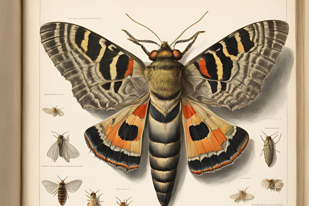 Vintage Moths, an Animal Illustration by Karliefie (Photo 6 of 6)