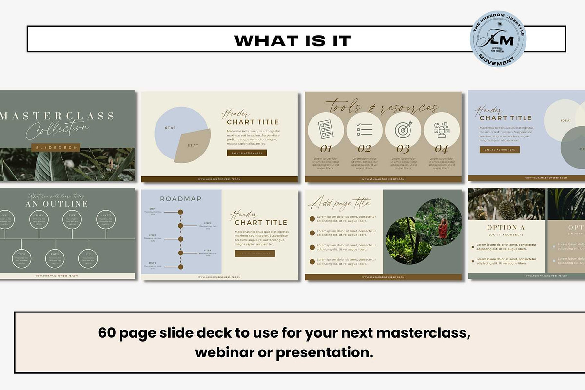 Masterclass Deck - Tropical Boho, a Presentation Template by Freedom Business Shop (Photo 3 of 11)