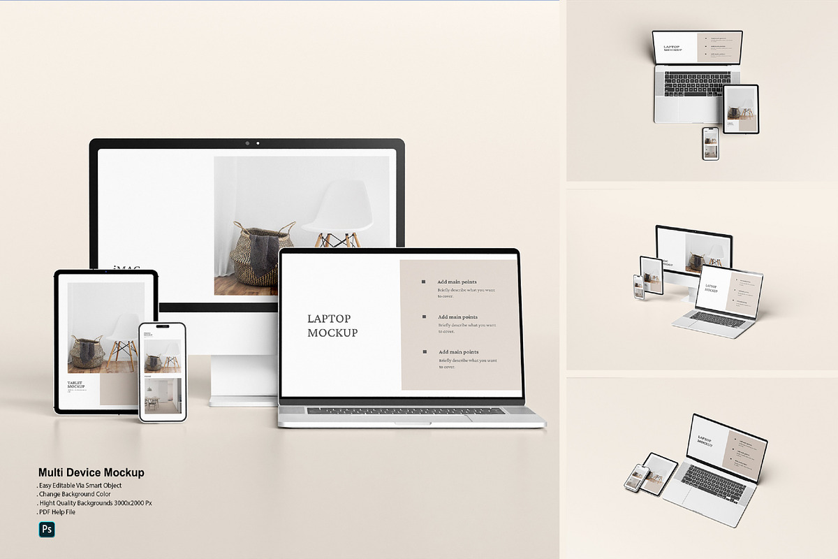 Multi Device Mockup, a Wearable Device Mockup by Graphic_world89 (Photo 1 of 5)
