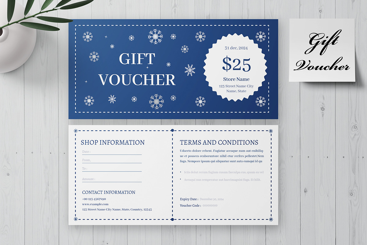 Gift Voucher Template, a Stationery Template by MightyDesign (Photo 3 of 6)