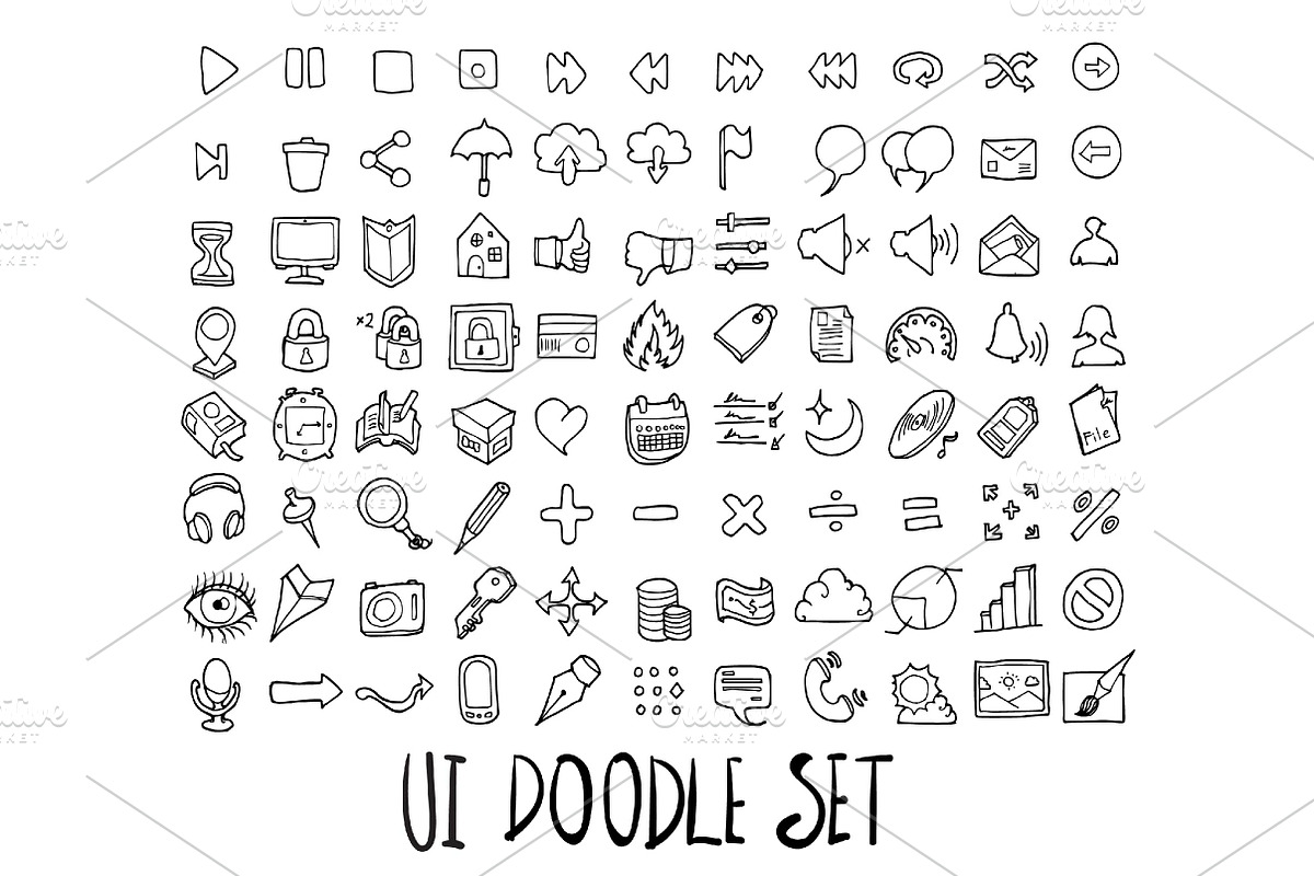 3140 Hand Drawn doodle Icons, an Outline Icon by TKDoodle (Photo 4 of 42)