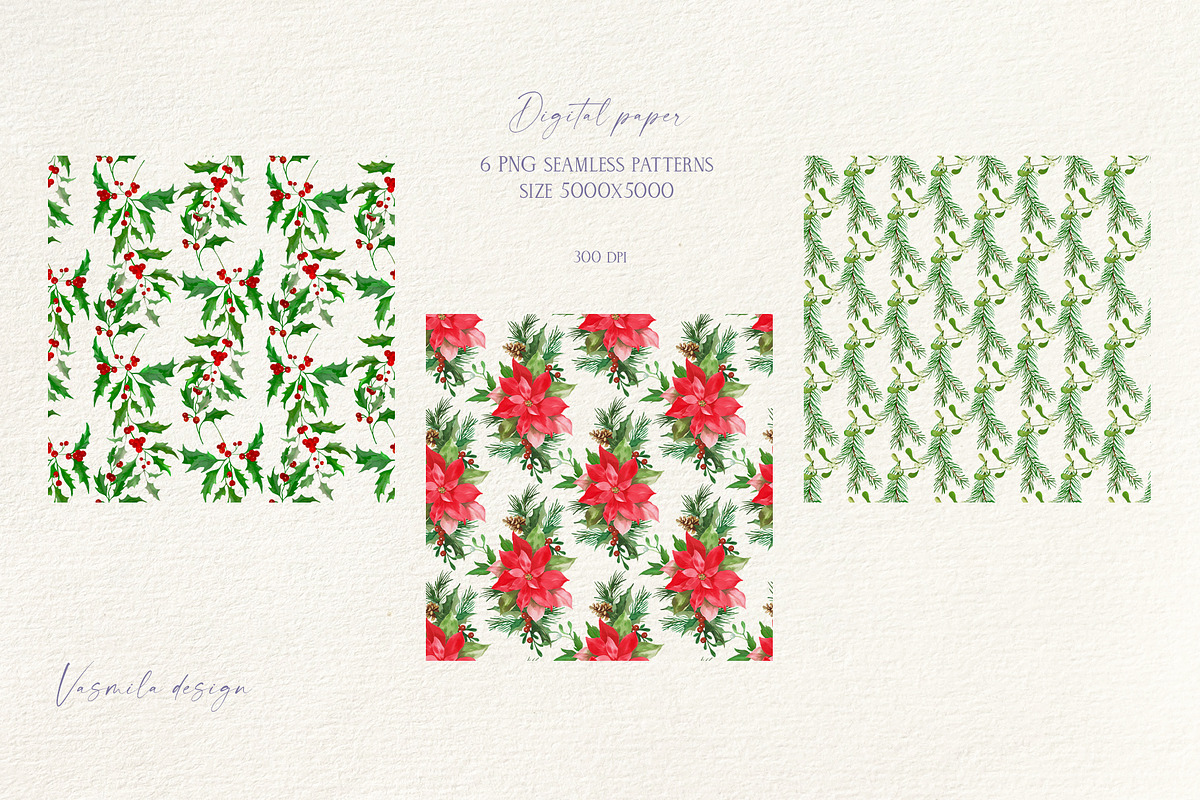 Merry Christmas, a Seasonal Illustration by Vasmila (Photo 9 of 11)