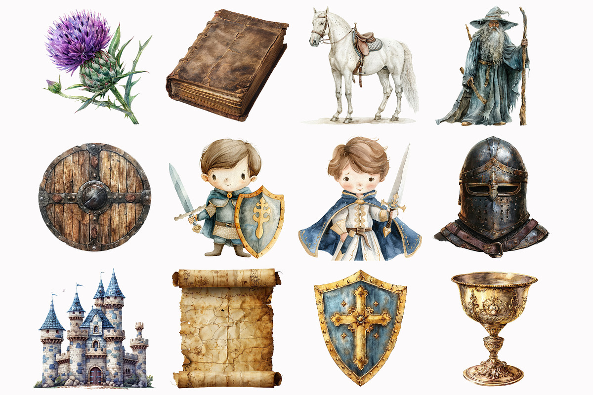 King Arthur Clipart, an Illustration by Design Market (Photo 3 of 4)