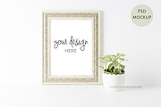 Photo Stock white frame mock up PSD, a Print Template by JAY MID IMAGE (Thumbnail 1 of 2)